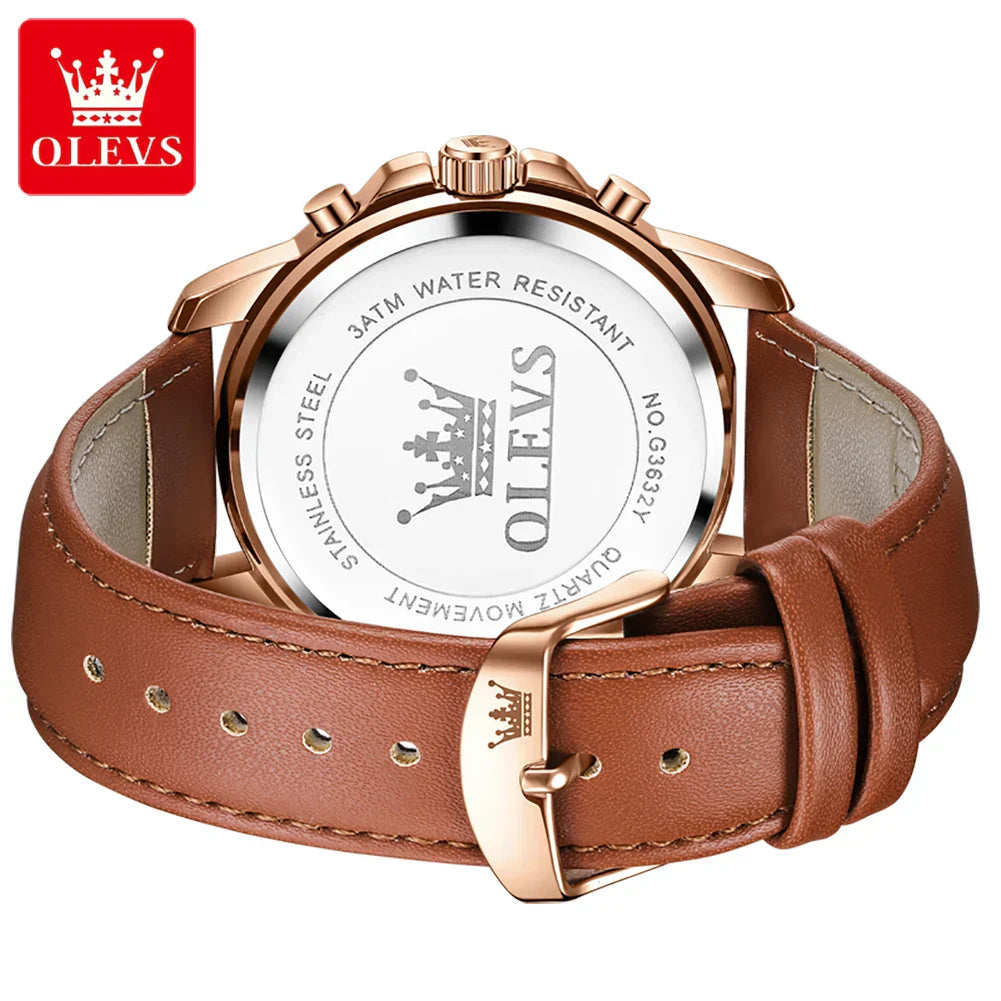Relógios Masculinos Pulseira de Couro