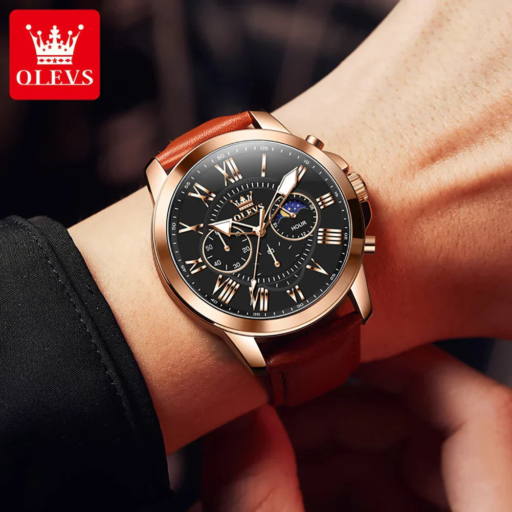 Relógios Masculinos Pulseira de Couro
