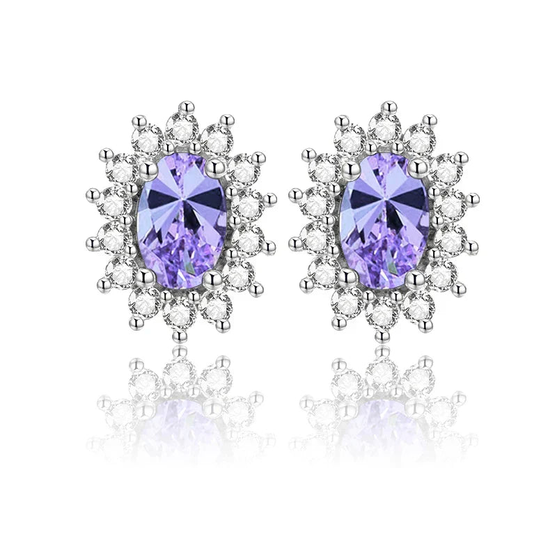 Brinco Oval com Esmeralda